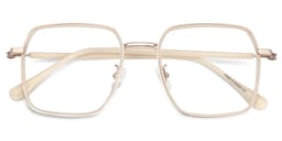 Moody Square White Glasses2