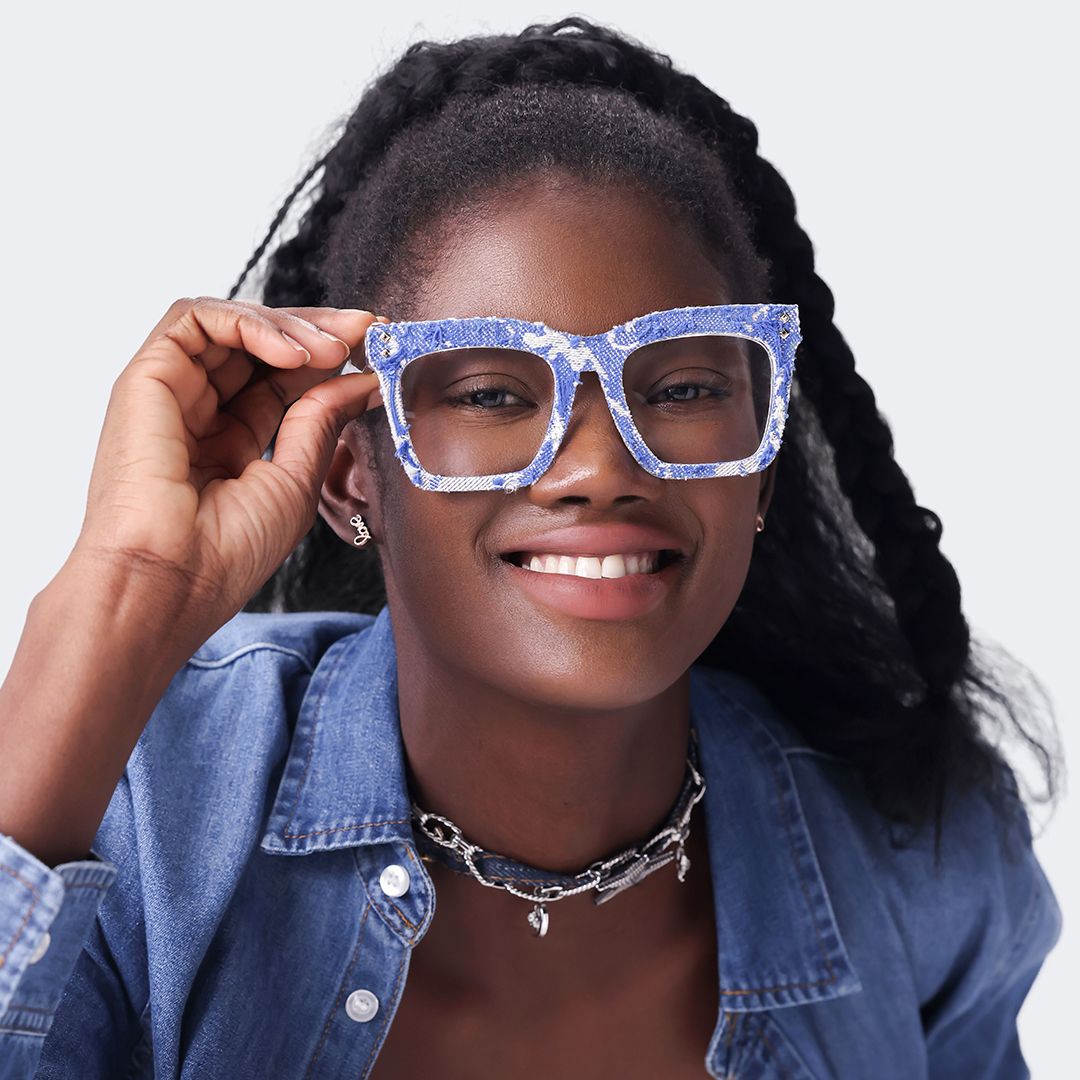 Navy Blue Eyeglass Frames With Square6