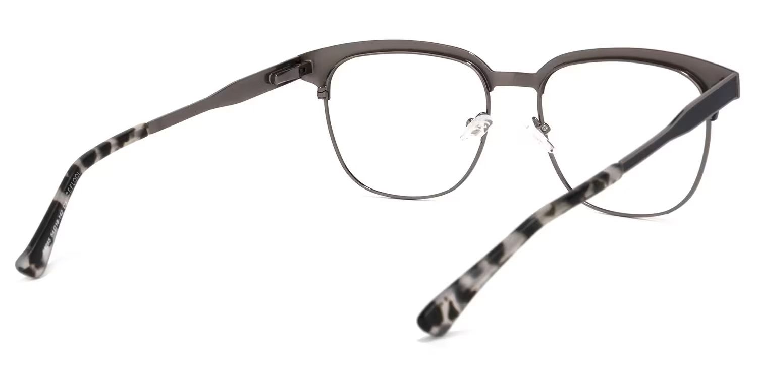 Wren Browline Dark-Gray Eyeglasses and Glasses Frames4