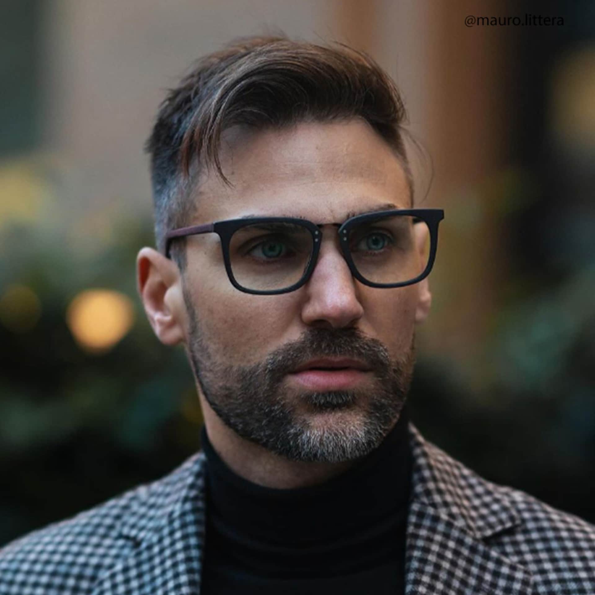 Rectangle Wood Glasses | Zeelool Prescription Glasses4