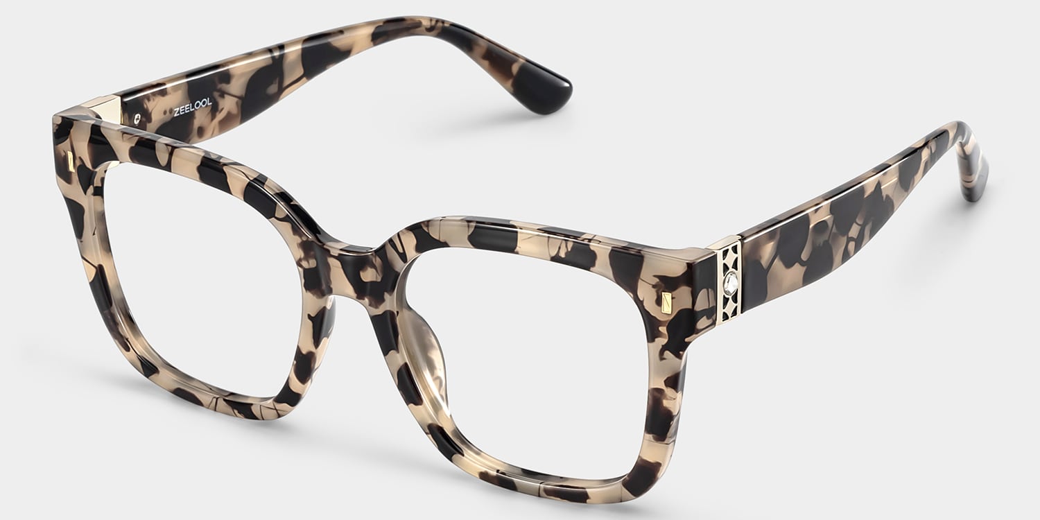 Y 新品未使用　 Sloane Square OPEN VEG Scarlett Tortoise Frame Glasses with Square Frame Online