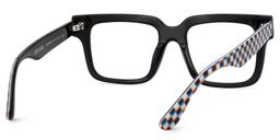 Chrissie Square Black Glasses5