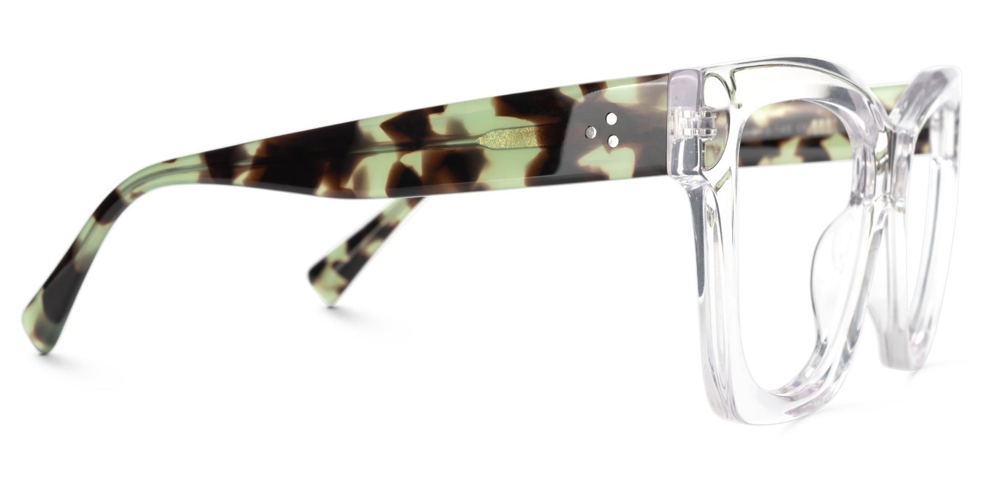 Square Augusta Crystal Glasses deals -Zeelool Glasses3