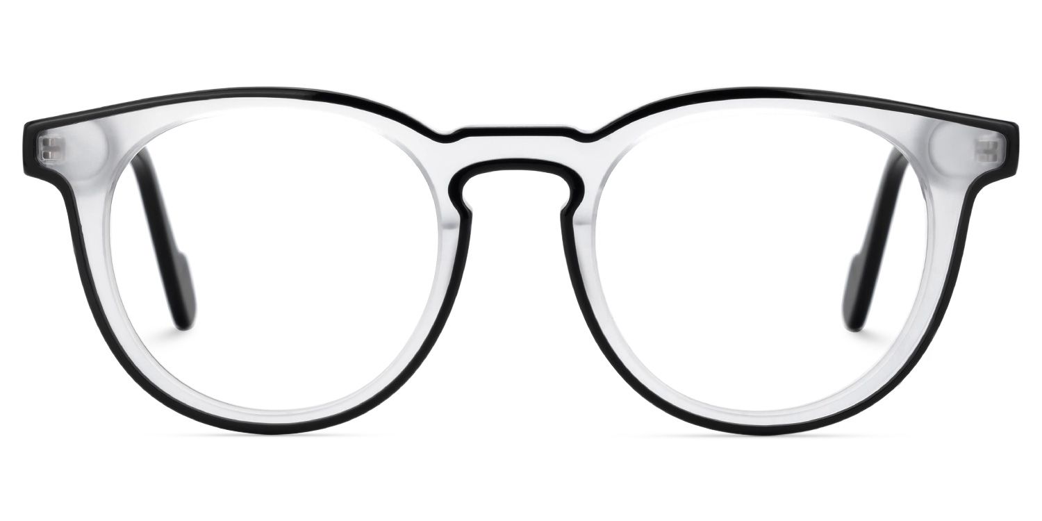 Suzette Eyeglasses in Round Two-Tone Frame | Zeelool0