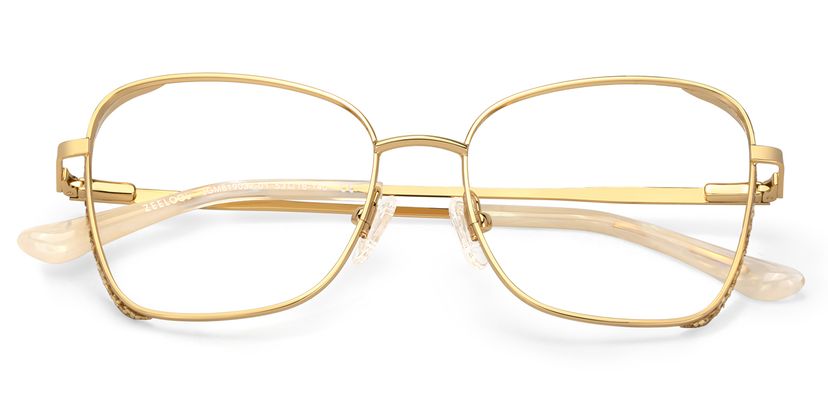 Butterfly Gold Glasses With Gillter on the Sides display picture 3