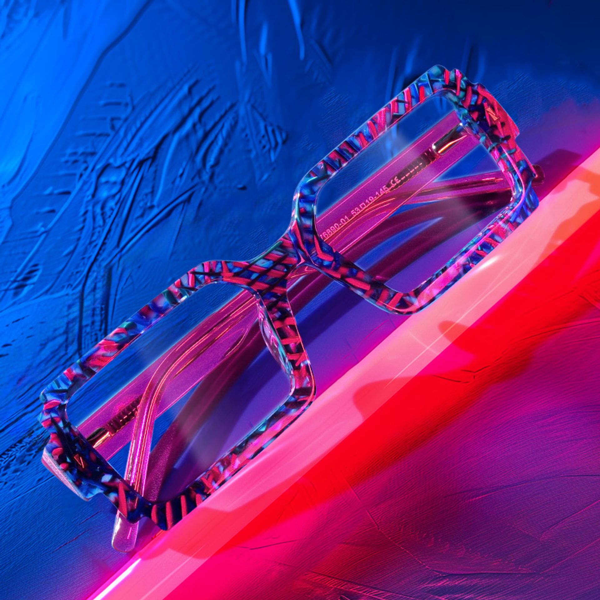 Frederick Bright Color Bold Rectangle Glasses | Zeelool6