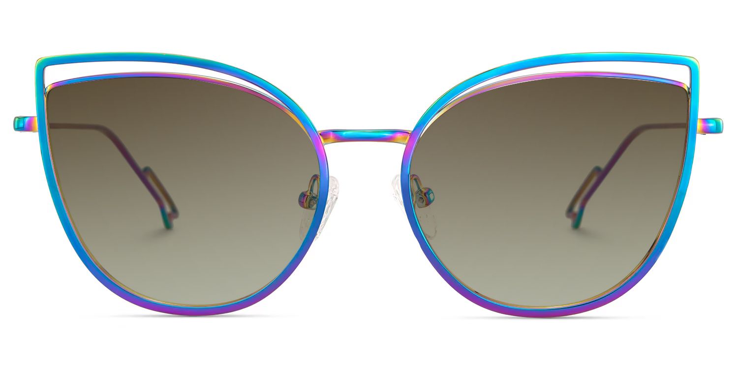 Spivey Cateye Metal Full Frame Eyeglasses | Zeelool0