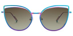 Spivey Cateye Iridescent Sunglasses0