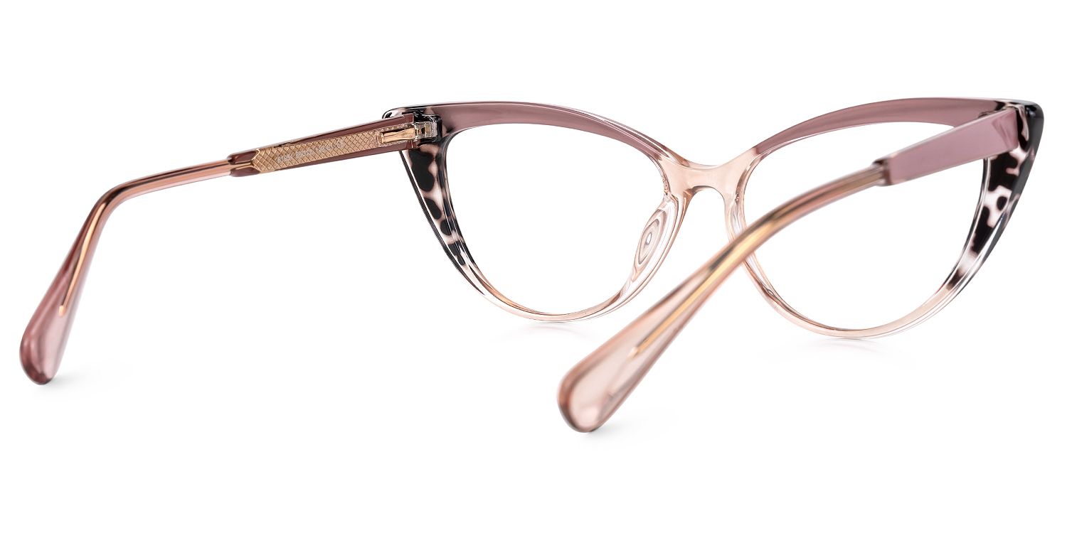 Cateye Sawida Two-Tone Glasses deals -Zeelool Glasses3