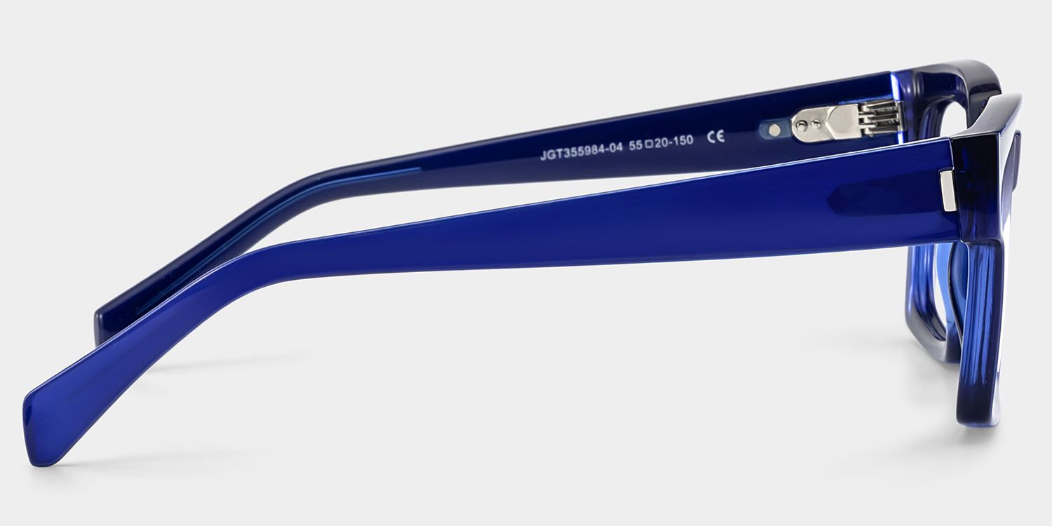 Amadeo blue full rim rectangle eyeglasses Online | ZEELOOL
