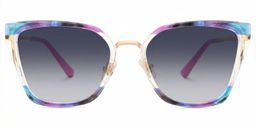 Martins Rectangle Multicolor Glasses0