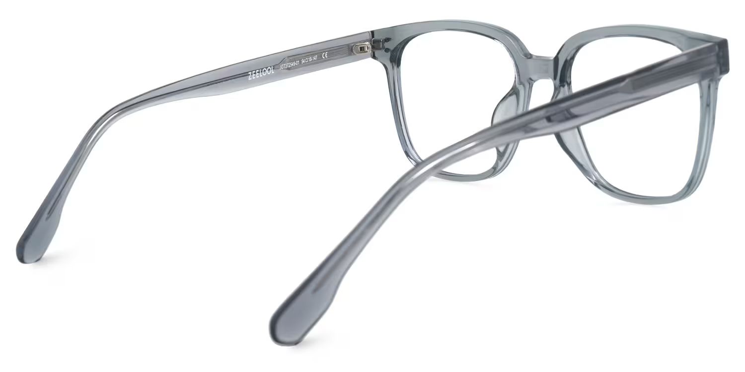 Donnalyn Square Gray Glasses with Blue-light Blocking Lenses3
