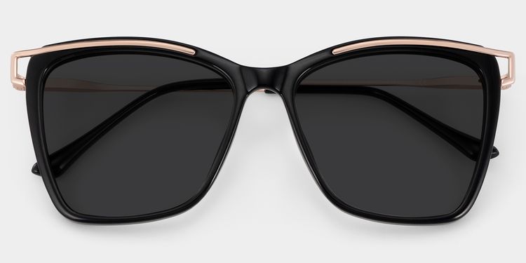 Krystle Square Black Glasses