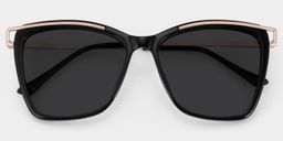 Krystle Square Black Glasses1