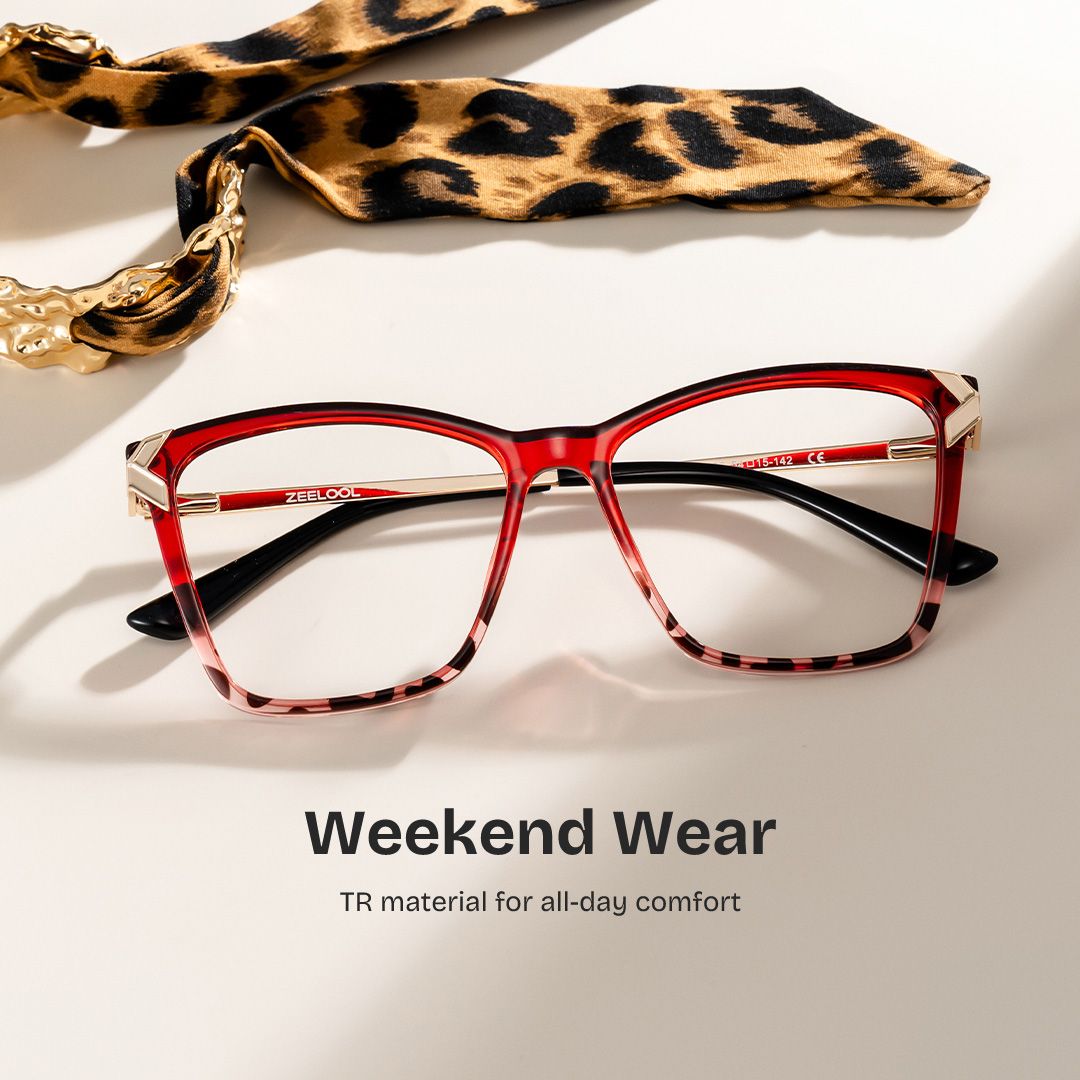 Tricee translucent square Frame glasses Online | ZEELOOL0
