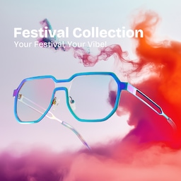 Hype Geometric Iridescent Glasses0