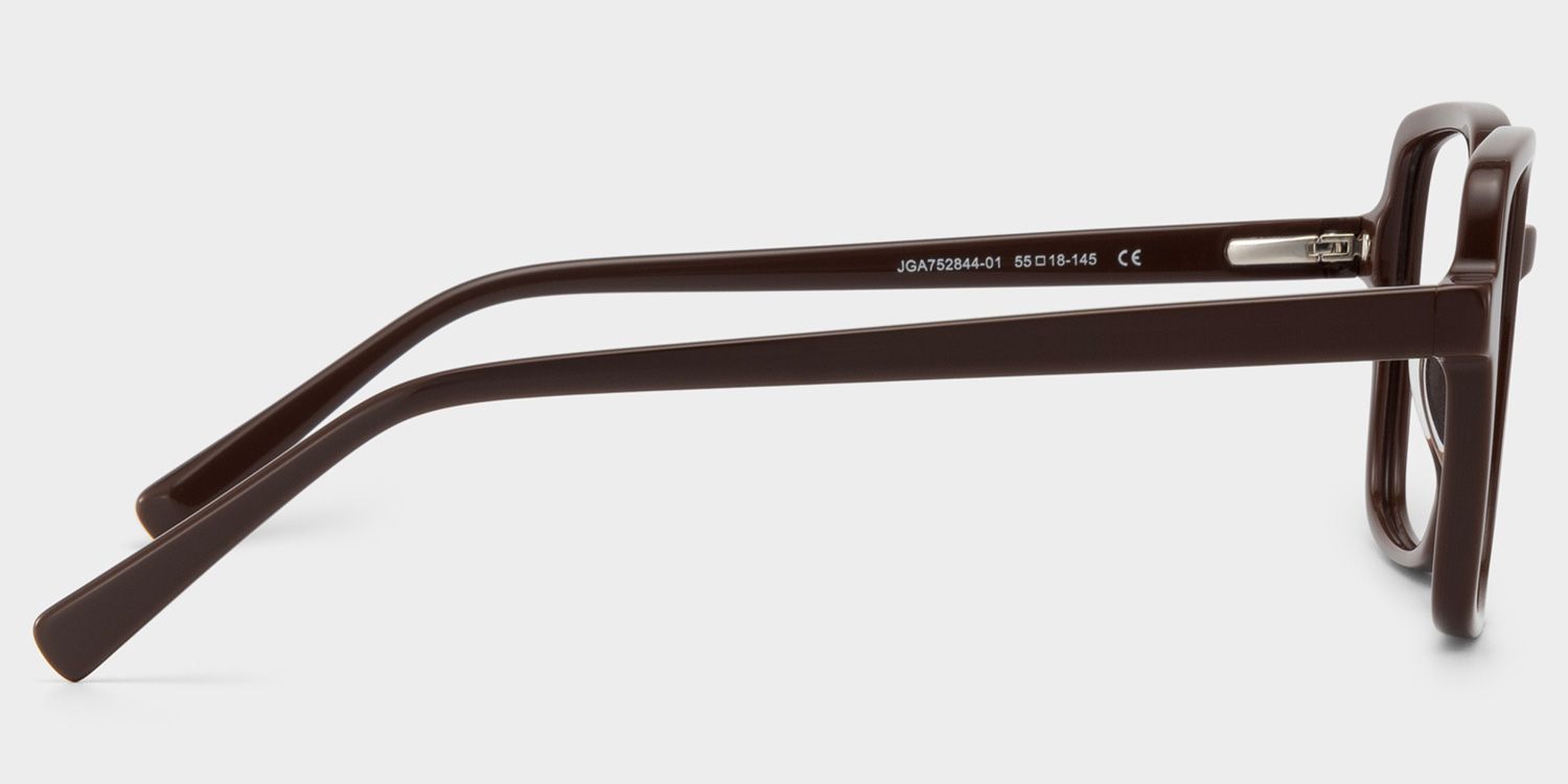 Kenneth Dark Brown Square Glasses for Ladies | ZEELOOL4