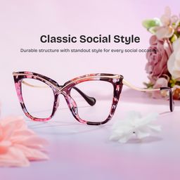 Winston Butterfly Floral Glasses0