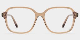 Clementine Light Brown Square Glasses2