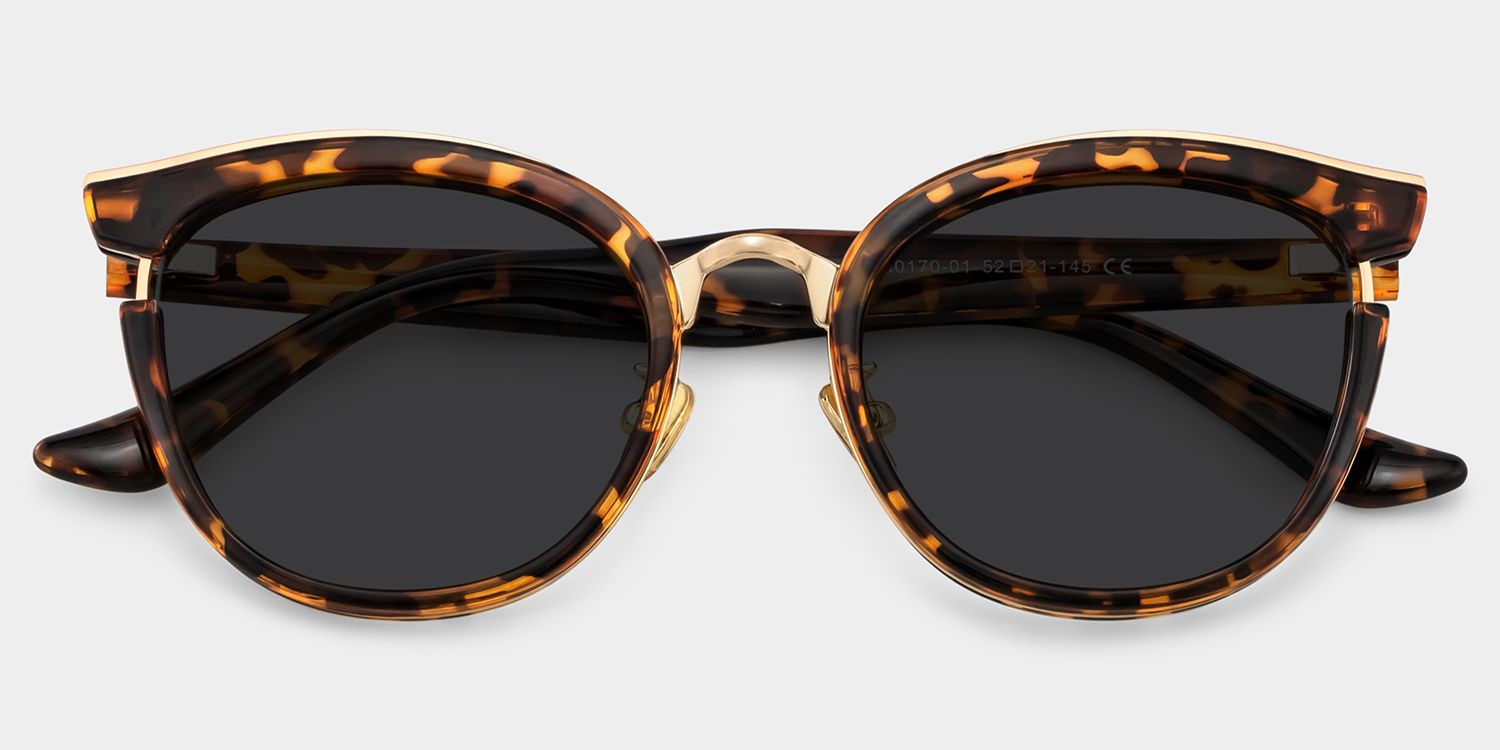 Laraine Cat Eye Tortoise Frame Sunglasses | Zeelool Optical1
