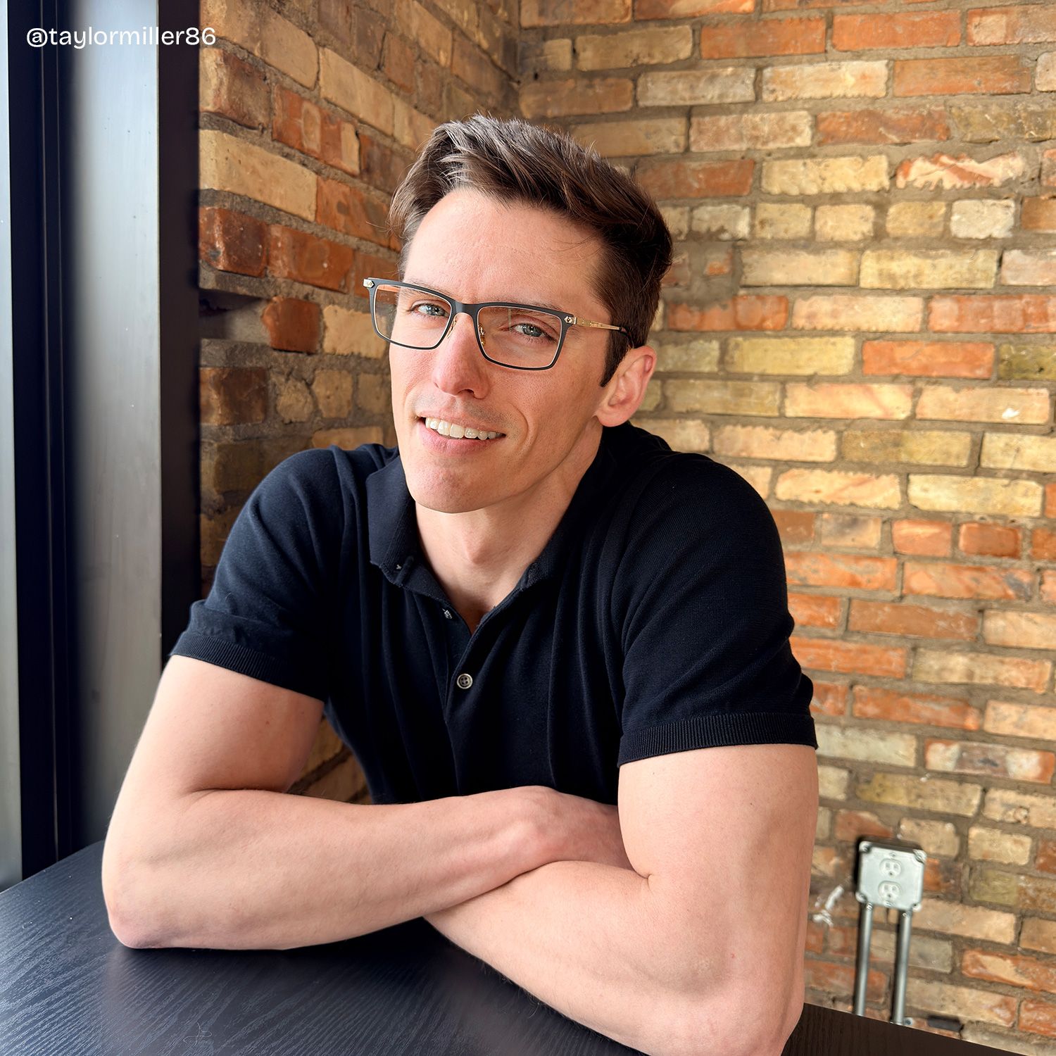 Alexander Black Full Rim Rectangle Glasses for Men | ZEELOOL6