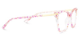 Eliot Rectangle Pink Glasses4