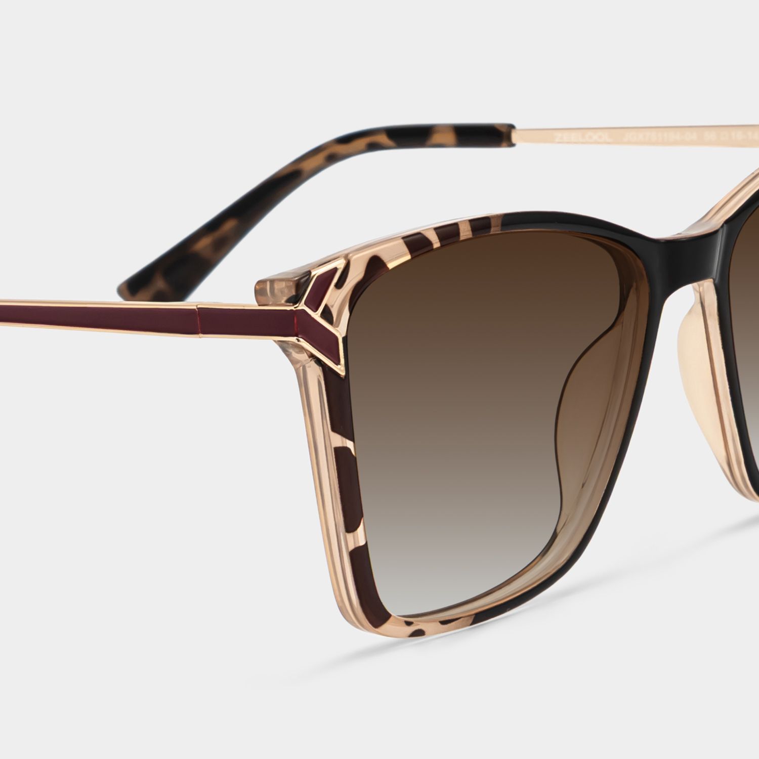 Tricee Tortoise Square Polarized Sunglasses for Driving | ZEELOOL4