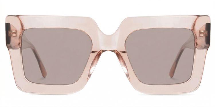 Brandon Beige Square Sunglasses