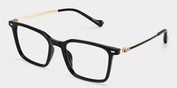 Archer Rectangle Black Glasses3