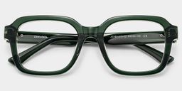 Parker Green Square Glasses2