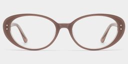 Lennon Brown Oval Glasses1