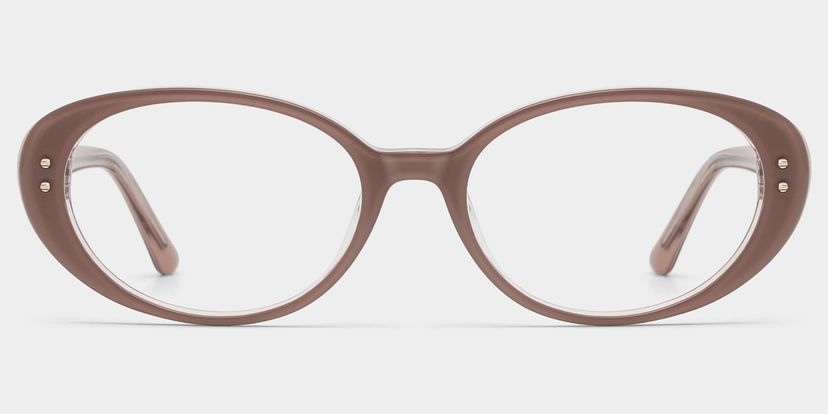 Lennon Brown Oval Glasses