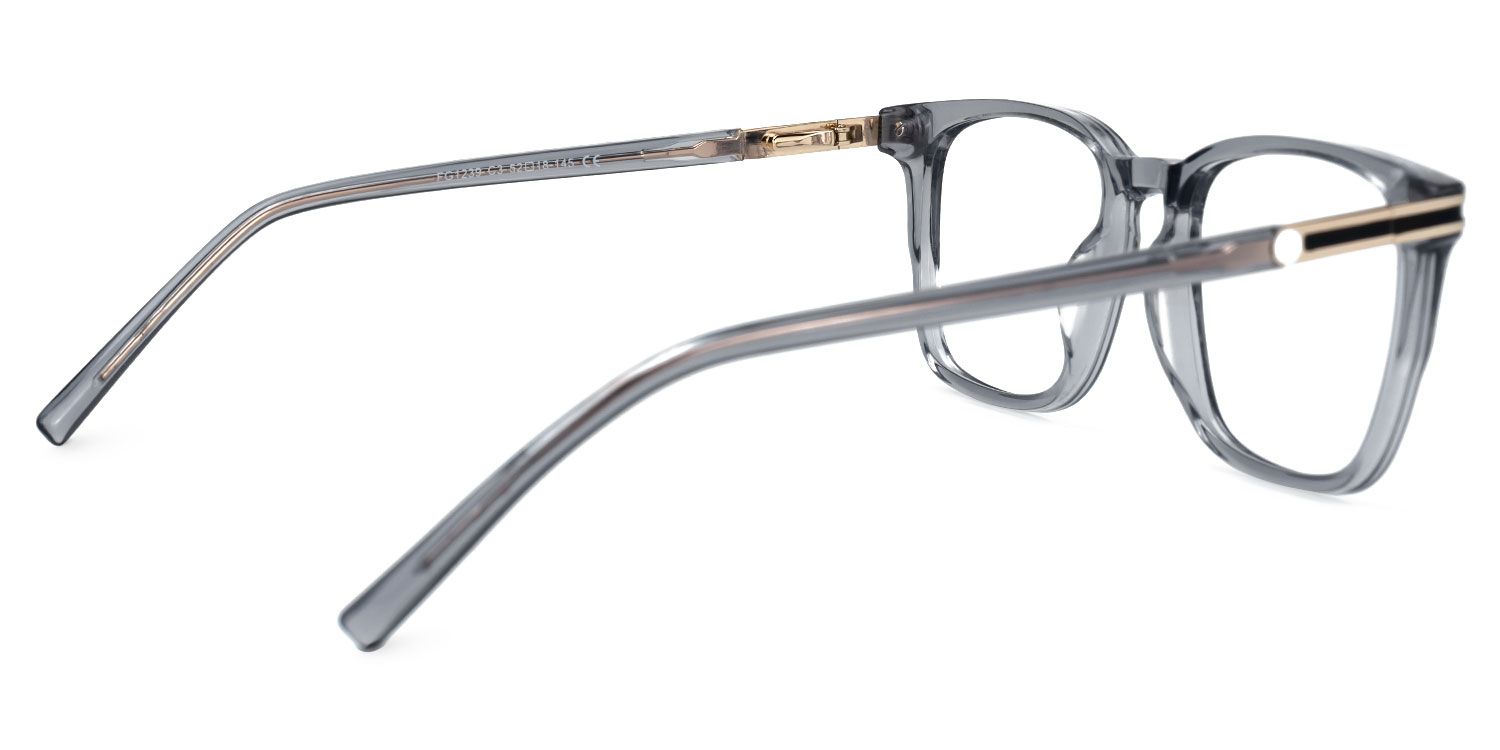 Square Kornelia Gray Glasses on sale -Zeelool Glasses3