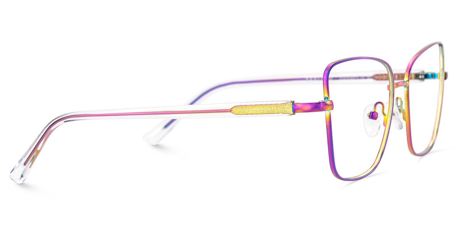 Jace Iridescent Square Prescription Glasses | Zeelool4