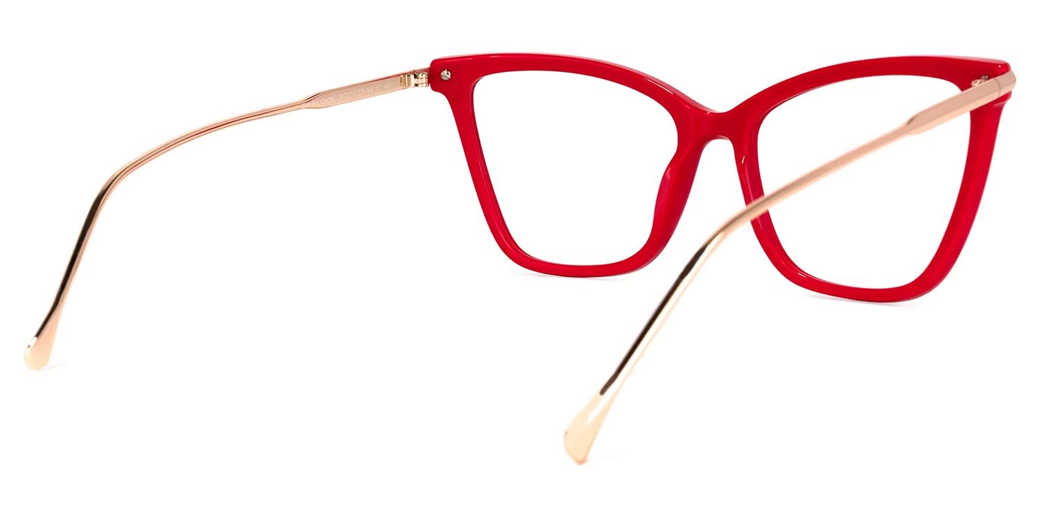 Cat Eye Red Glasses | ZEELOOL Canada4