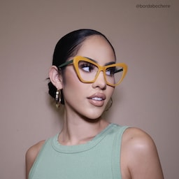 Benita Cateye Yellow Glasses5