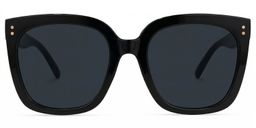 Ebony Square Black Glasses0