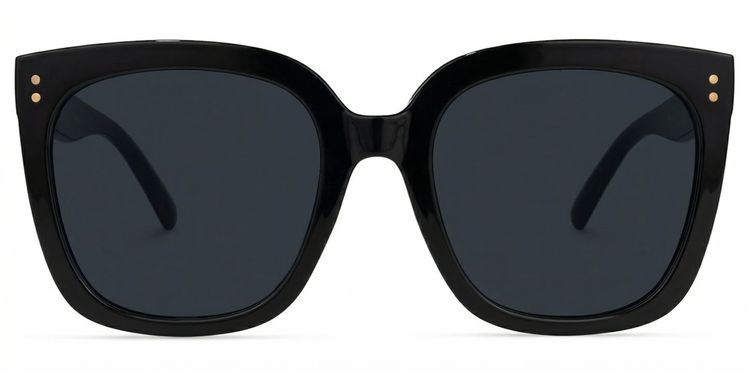 Ebony Square Black Glasses