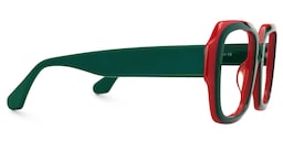 Katty Square Green Glasses2