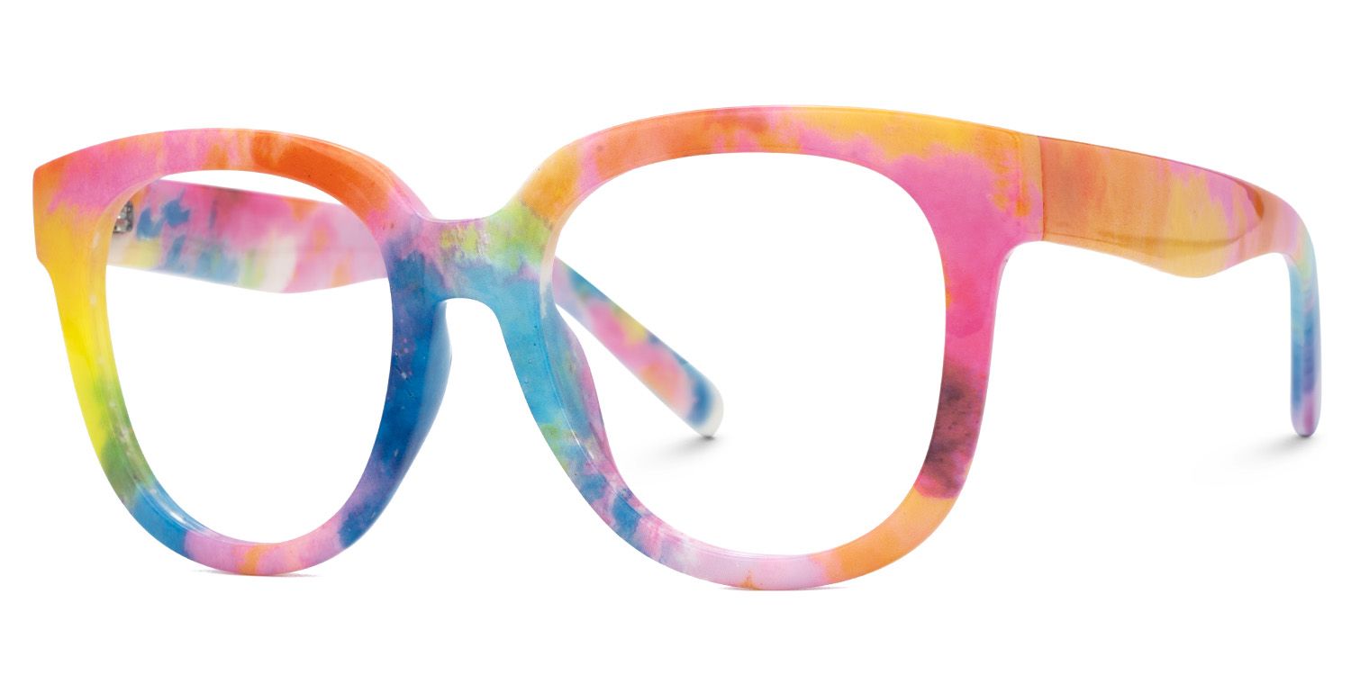Rainbow Square Frame Glasses - Harrell on Sale | Zeelool1