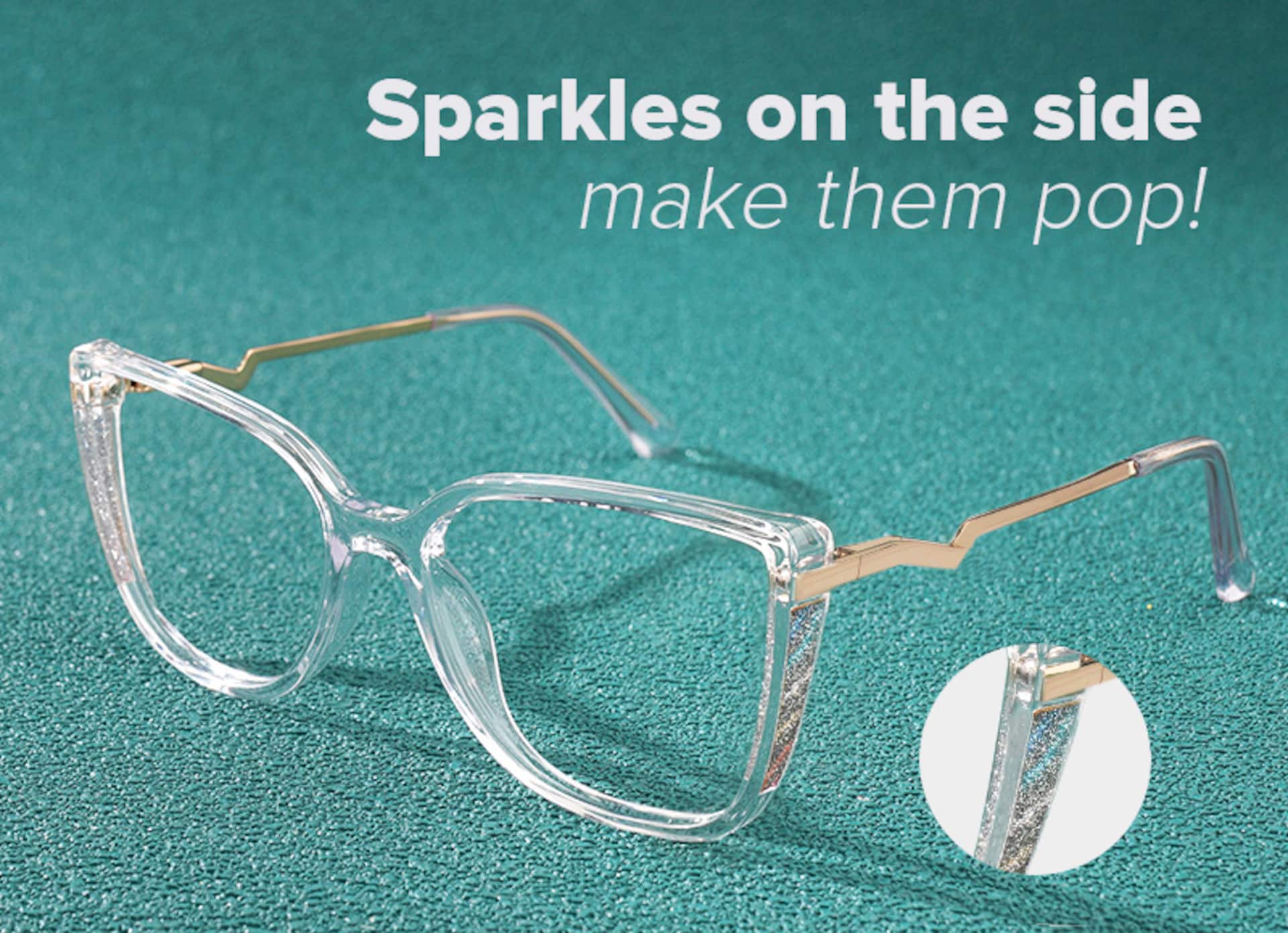 Spring hinges Celisa Eyeglasses, Celisa Black Glasses -Zeelool4