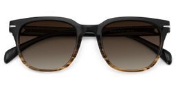 Rocco Rectangle Brown Frame Polarized Sunglasses1