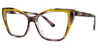 Nikaise Cateye Brown Glasses1