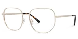 Steeve Square Silver Glasses1