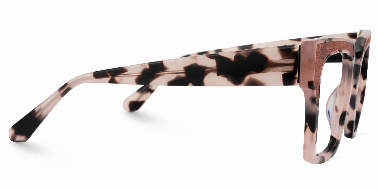 Merelin Pink-Tortoise Eyeglasses with Square Frames2