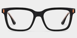 Axel Rectangle Black Glasses2