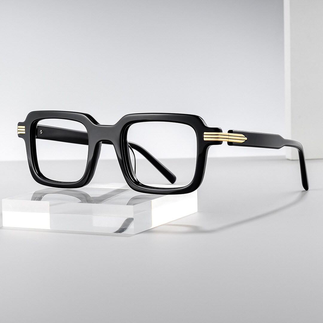 Square Frame Prescription Glasses With Black Color0