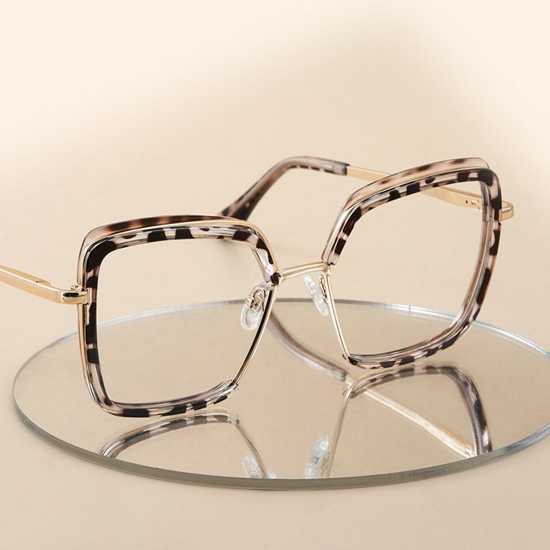 Cordaro Square Clear Tortoise Shell Glasses