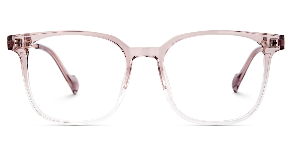 Chloe Square Pink Crystal Glasses