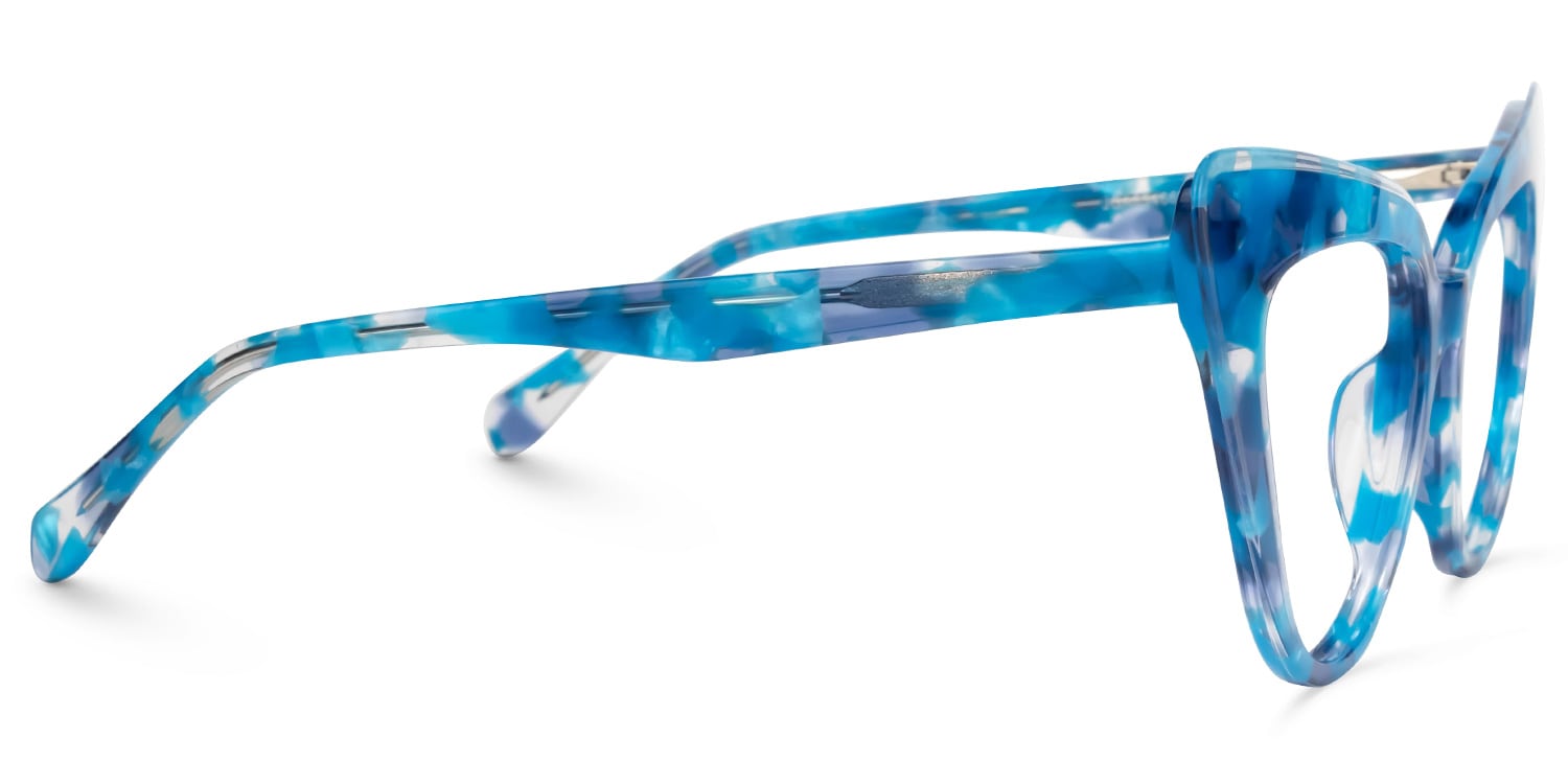 Hilliard Cateye Blue Glasses